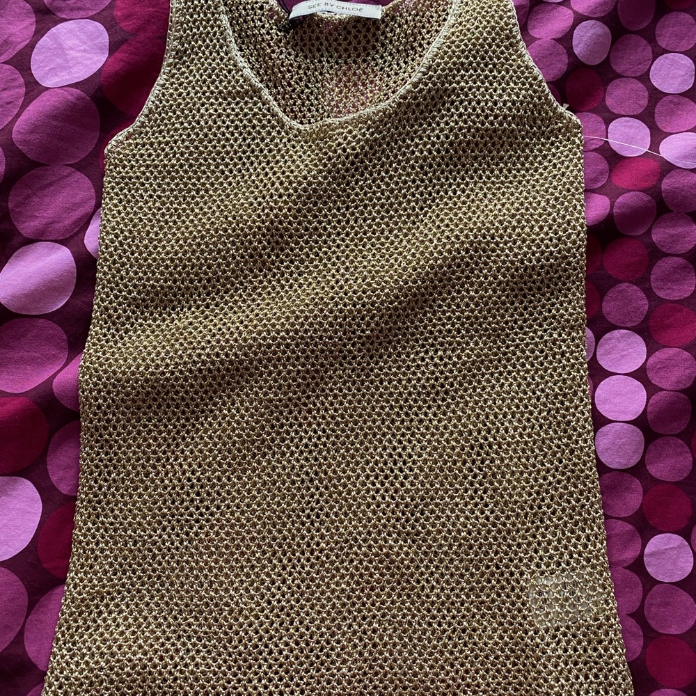 See by Chloe. Brand new. Gold shell. Size 40 IT